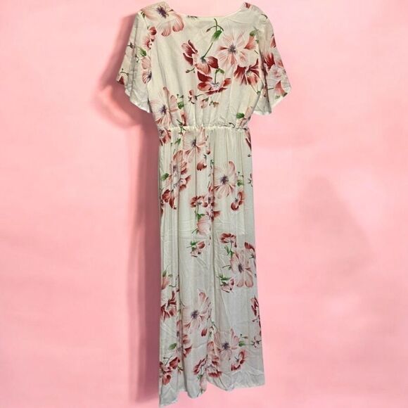 Davi & Dani Floral Maxi Dress Sz L - Picture 1 of 5